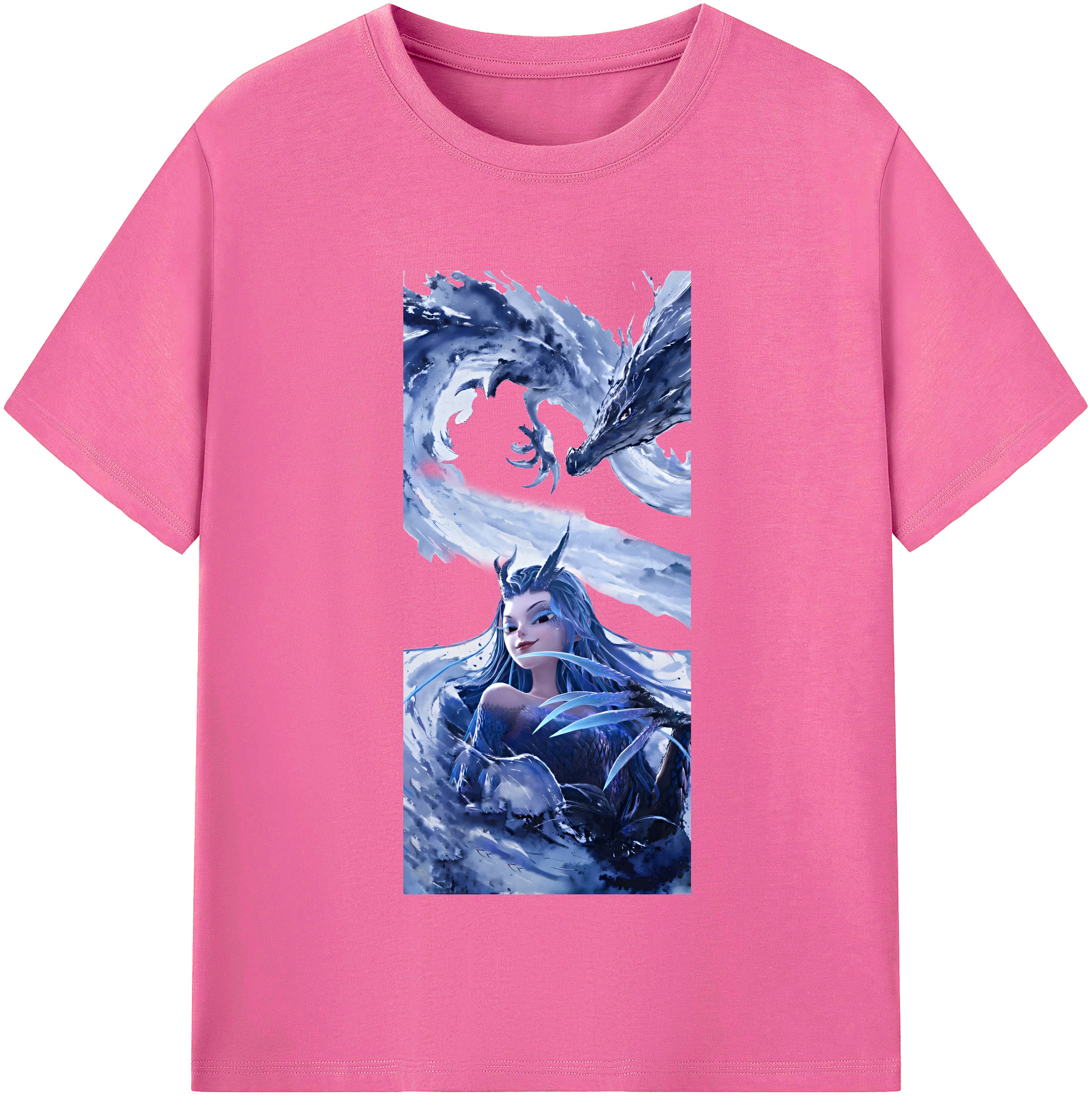 （画像用） Ne Zha 2 ナタ 魔童の大暴れ レディースカジュアルプリントTシャツ（綿100％）